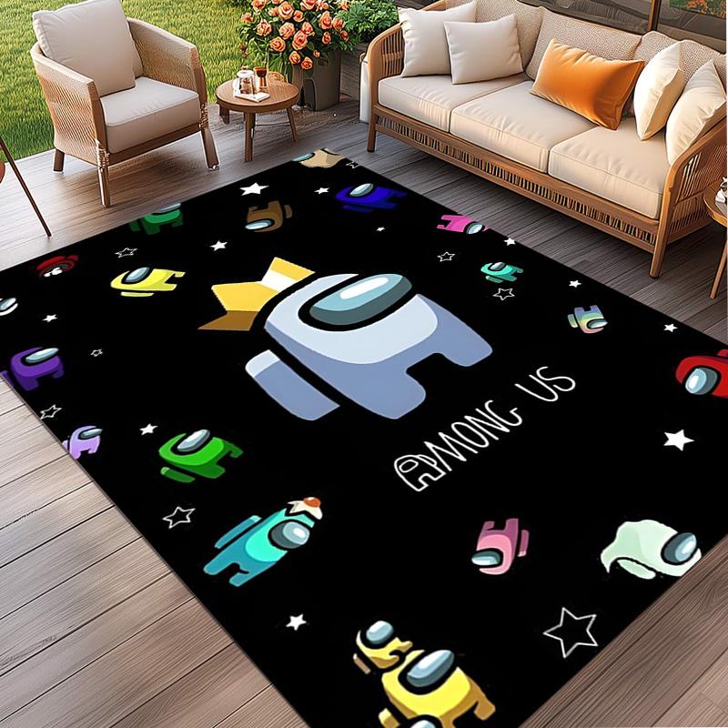 Among Us Print Rug, Washable Floor Carpet, For Entryway Dorm Laundry Room Office Study, Home Decor Birthday Christmas Gift