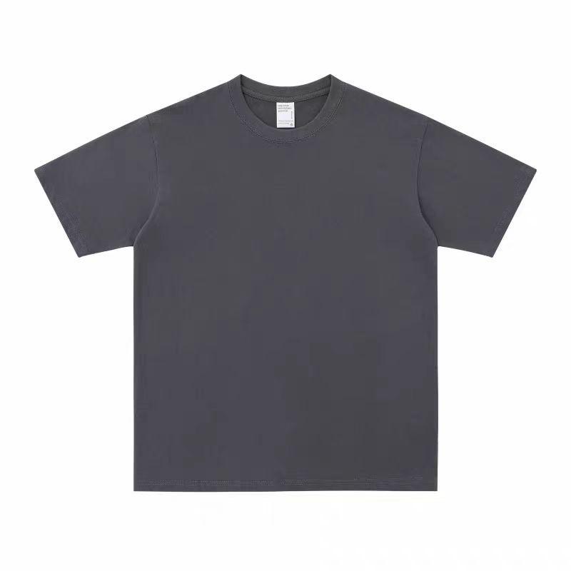 500g Combed Cotton Unisex Solid Color Short Sleeve T-Shirt
