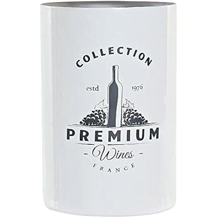 Refroidisseur de bouteilles - DKD HOME DECOR - Acier Inoxydable - 12 x 12 x 18 cm - Blanc - Élégant