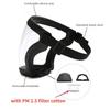 Anti-Fog Face Cover Protection Mask Splashproof Transparent Facial Protector FaceMask Full Face Shield Protection Face Cover