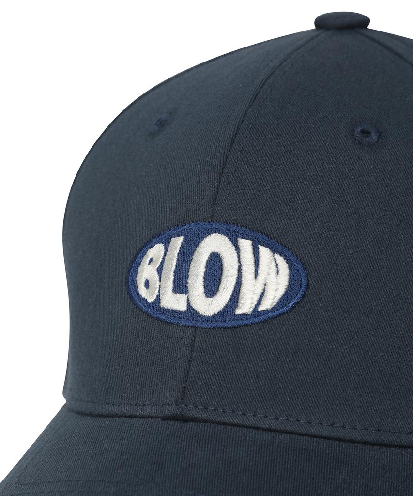 BLOW Tone-On-Tone Logo Ball Cap - Navy