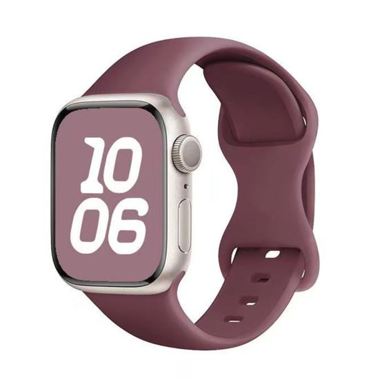 Silicone Watch Band Waterproof Sweat-Proof Replacement Band Soft Solid Color Watch Strap for Apple Watch Series Ultra 2