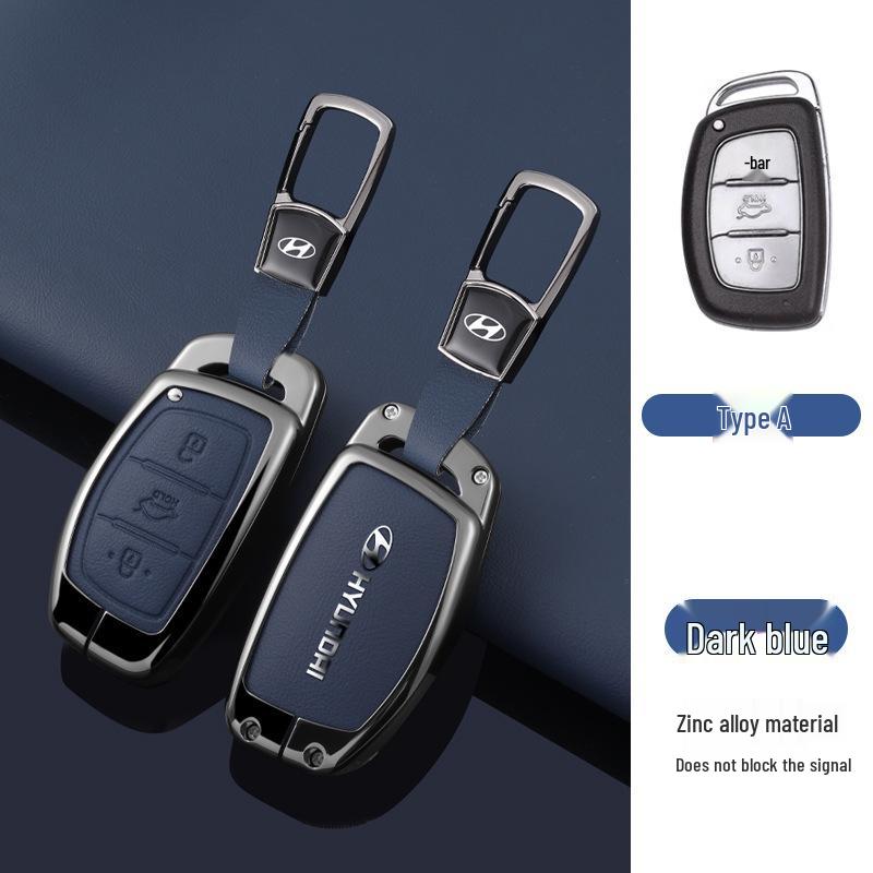 Key Cover Compatible with Beijing Hyundai Ix35, Elantra, Festa, Verna, Ix25, Santa Fe - Premium Men's Bag Case