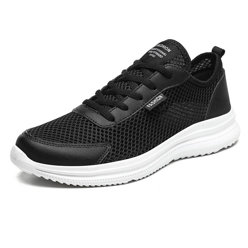 Mesh Men Shoes Lace-up Casual Shoes Men Sneakers Breathable Lightweight Footwear Summer Sport Trainers Zapatillas Hombre