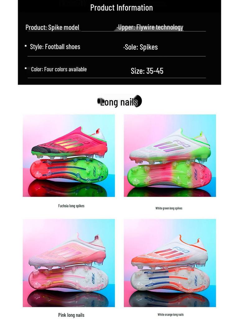 Unisex Youth & Adult AG Long Spikes Low-Top Soccer Cleats