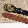 Men'S Belt Men'S Trendy Men'S Bull Head Button Head Belt Men'S Advanced Sense