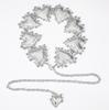 Silver And Gold Metal Waist Chain For Women Decorative Jewelry With Sculpted Details For All Seasons