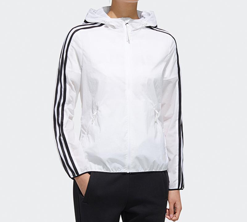 adidas Jackets Women's White Hooded Moderate Other FT2881