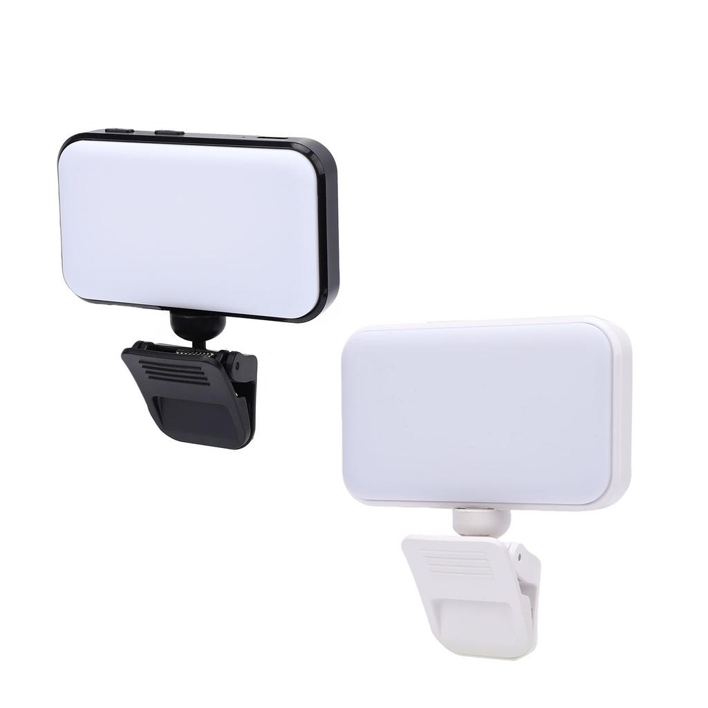 Portable LED Phone Light Adjustable Brightness Video Conference Lighting with Clip for Live Streaming Photography