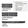Car Door Sill Scuff Plate Decor Carbon Fiber Stickers For BYD Atto F0 G3 I3 Ea1 F3 E6 Yuan Plus Song Max Tang Dmi