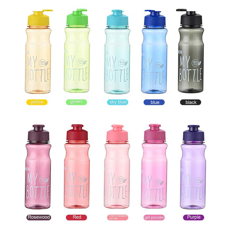 600ml Plastic Water Bottle Lightweight to Carry Sport Cup with Rope Anti-drop Outdoor Use Water Container Adorable Student Couple Water Cup Mug Gift