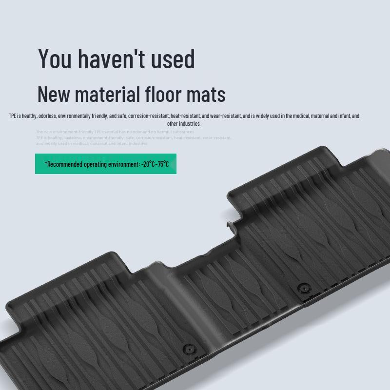 Eco-friendly TPE Floor and Trunk Mats for 2020-2025 BYD Han DMi/EV Cars.