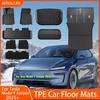 For Tesla New Model Y Juniper 2026+ TPE Floor Mats Waterproof Luggage Mat Wear-resistant Foot Pads ModelY Trunk Mats Accessories