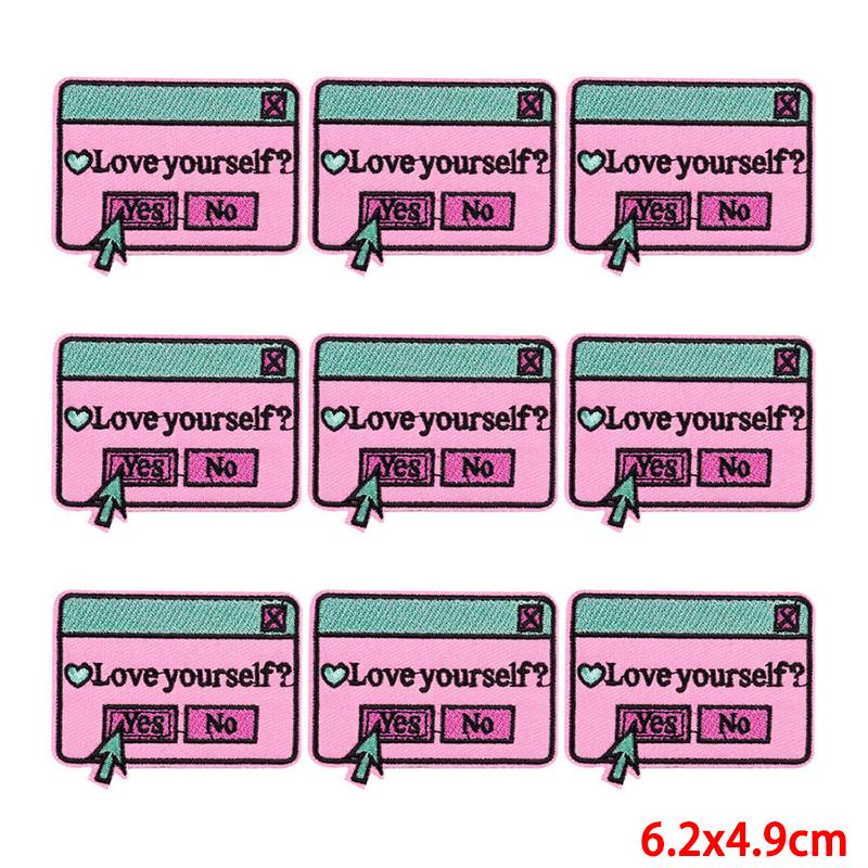 10 teile/los Großhandel Stickerei Patch Eisen Auf Patches Für Kleidung Patches Auf Kleidung Jacken Dekor Applikation Nähen Liefert