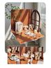 Retro Window Cake Baking Photography Background Board - Wood Grain Props for Studio Scenes