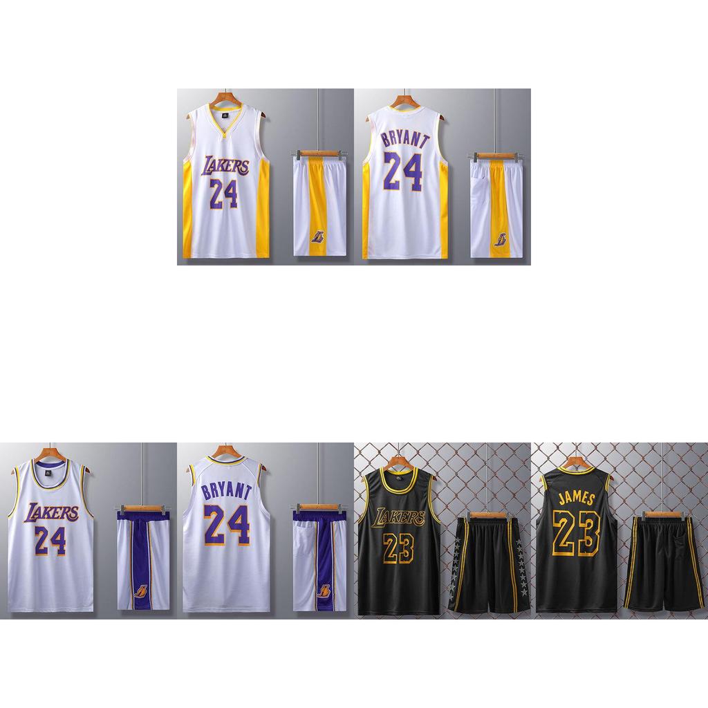 Maglia da Basket Viola per Adulti e Bambini 24 Lebron James Lakers Tuta da Allenamento Outfit Sportivo per Allenamento Quotidiano
