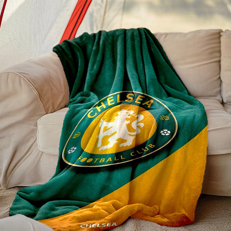 1pc Chelsea FC Blanket, Super Cozy Printed Home Blanket, All-Season Warmth