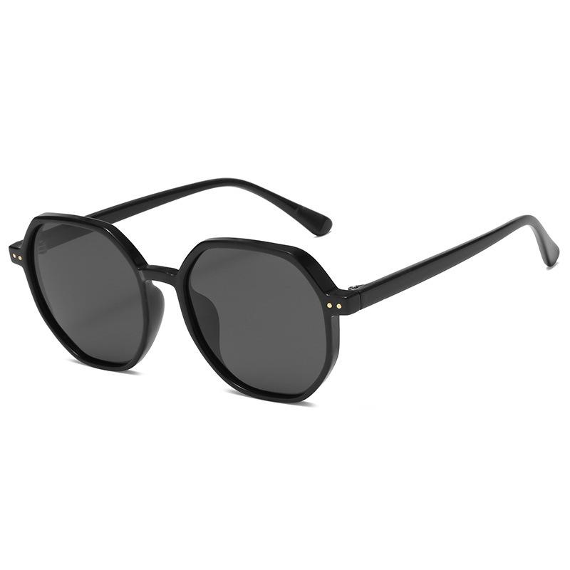 Multilateral Plain Polarized Sunglasses For Men And Women Couples Street Sunglasses Sunshade Glasses