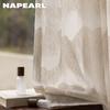 1PC NAPEARL Nordic Mountain Voile Drape Mountain Cut Flower Sheer Curtain for Bedroom Living Room Home Decor