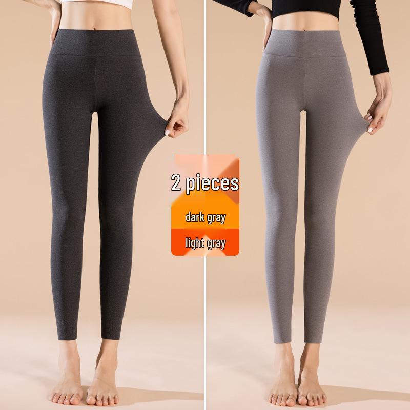 Seamless Women's Fleece Warm Cotton Yoga Pants, Base Layer, Plus & Petite Sizes, for Autumn/Winter.