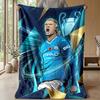 Erling Haaland Soft Flannel Fleece Blanket Lightweight Cozy Warm Throw Blanket For Sofa Bed Home Decor