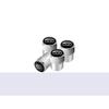 Couvercle de capuchon anti-poussière de tige de Valve de pneu de voiture boulonné, 4 pièces, accessoires pour 500 Punto Panda Doblo Stilo Bravo Pondo