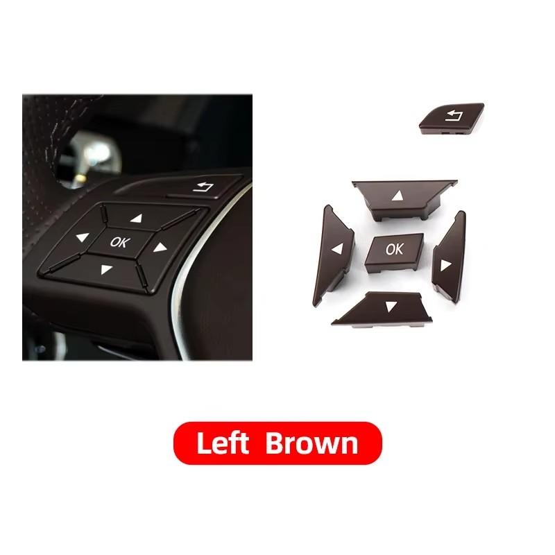 Car Steering Wheel Menu Control Button Switch Cap For Mercedes Benz C E CLS Class W204 W212 W218 Multi-functional Button Cover