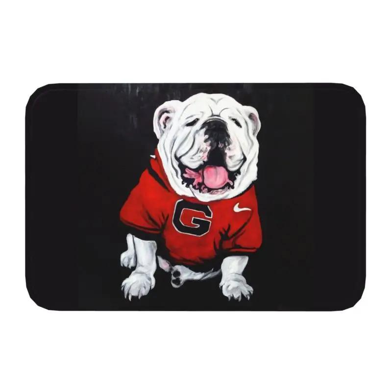 English Bulldog Doormat Non-Slip Bath Kitchen Mat Bedroom Balcony Door Floor Entrance Carpet Rug