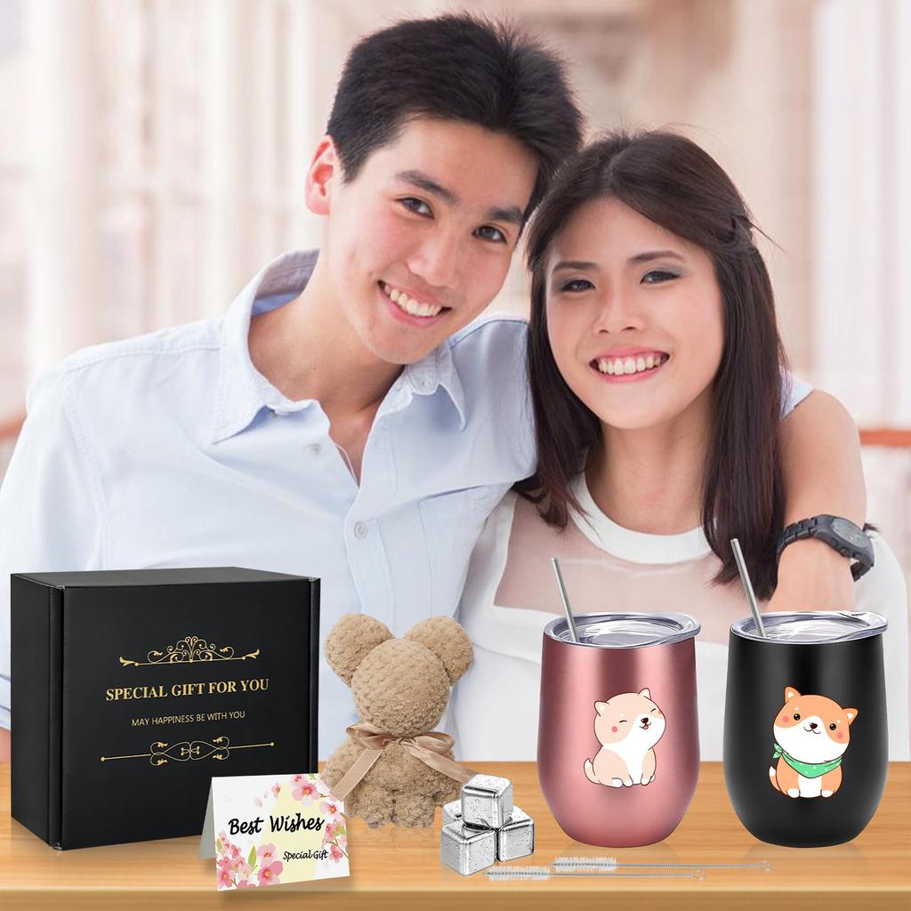 Cute dog matching gift perfect for and female Keeps drinks hot or Stylish and practical gifts for dog set of A great gift for or New and black dog