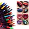 2-in-1 Lidschatten-Lippenstift-Stift Wasserdicht Wischfest Lidschatten-Stick Lippen-Make-up-Stift Glitzer Schimmer Langhaftender Lidschatten-Stift