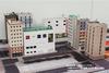 Eco-Rakuture Paper Structure C01 Multi-tenant BuildingDepartment Store Diorama Supplies