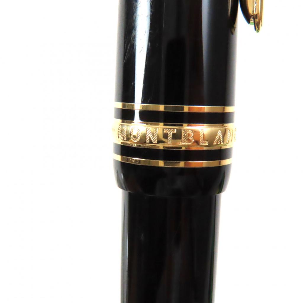 MONTBLANC Ballpoint pen Meisterstückle Grand White Star Twist Type Black gold  Used