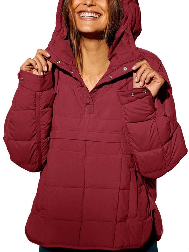 Available Women's Long-Sleeve Hooded Cardigan - 2026 New Cotton Warm Coat, Bestselling Cross-Border Fashion.