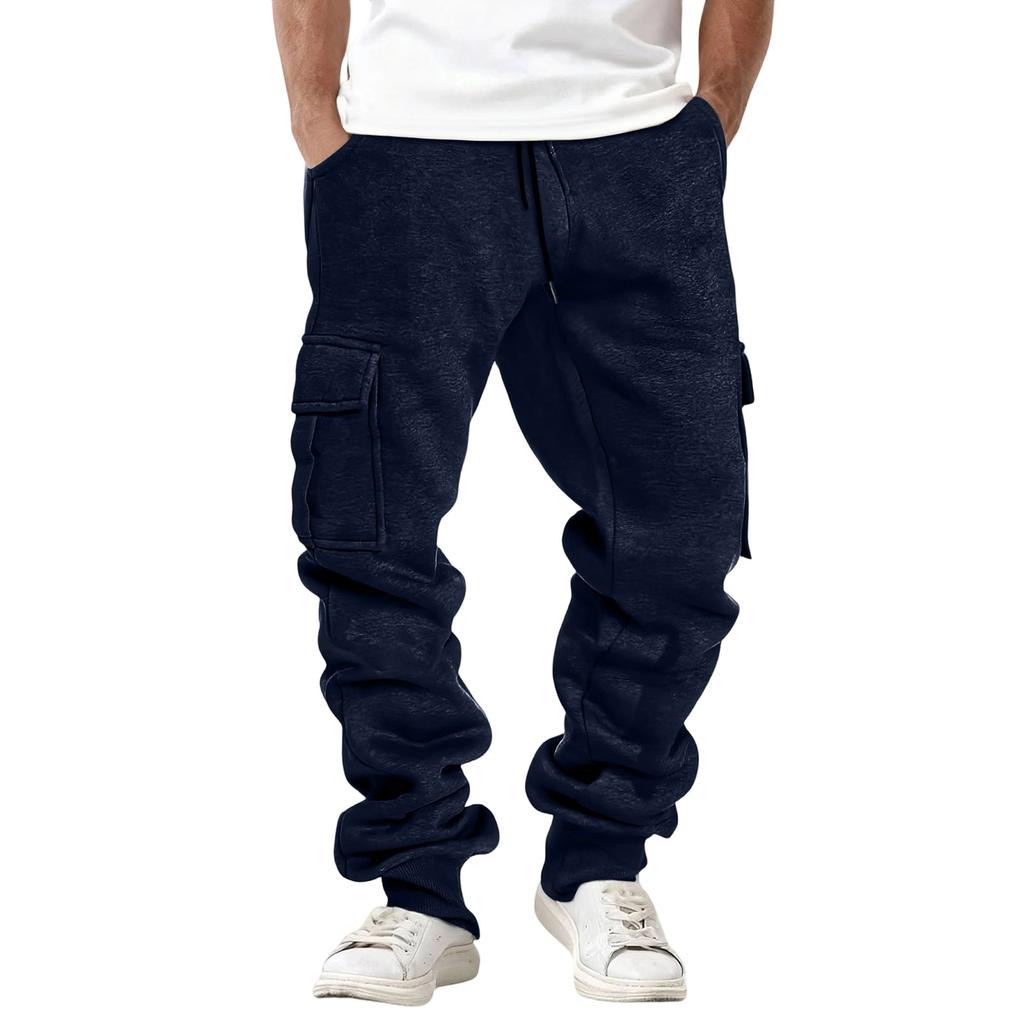 Men's  Sports  Leisure  Versatile  Multiple  Pockets  Workwear  Trousers