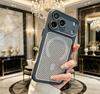Applicable to iPhone17Pro mobile phone case Oracle two-color mesh magnetic suction Apple 16 summer heat dissipation and anti-drop case