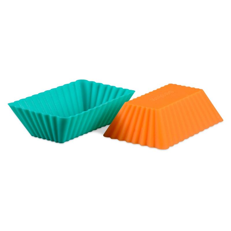 10PCS Silicone Baking Molds Nonstick DIY Cake Muffin Mold Rectangle Cake Decorating Tools Baking Accessories