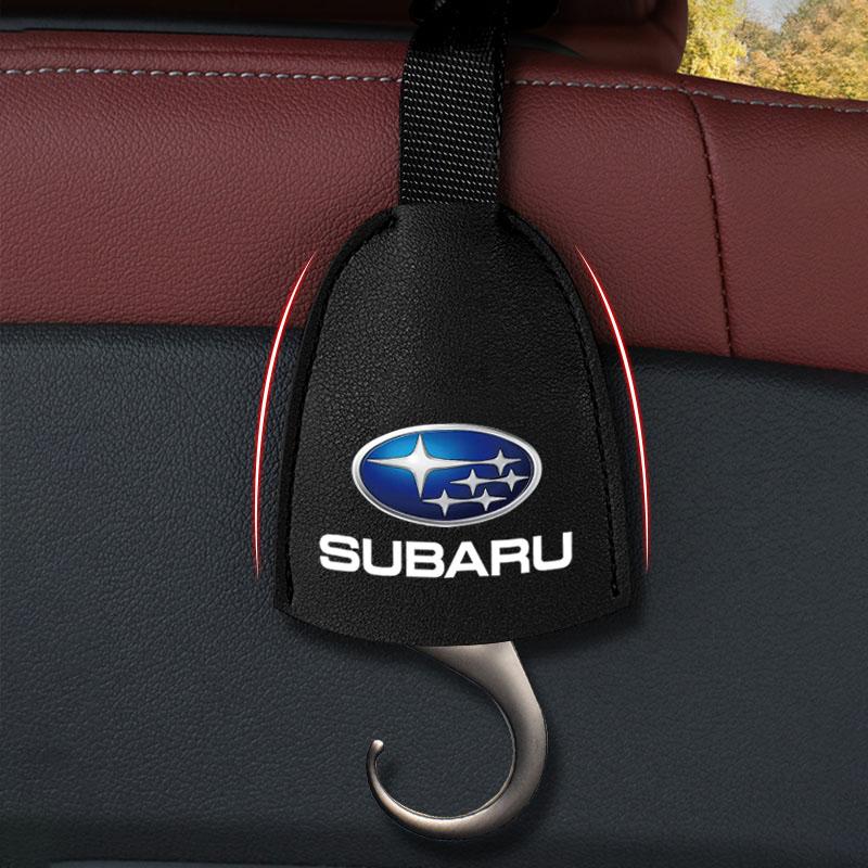1/2 Stück Leder Auto Sitzlehnenhaken Tragbarer Hängebeutelständer Für Subaru LEGACY Forester Outback Rally WRX WRC XV Impreza
