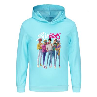 Kpop Witch Hunting Team Saja Boys Children's Warm Casual Hoodie Loose Fashionable Printed Comfortable Soft Daily