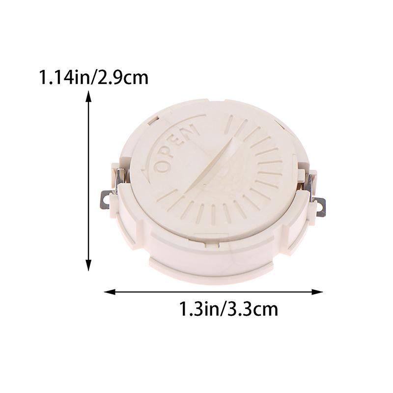 1PC SMD CR2450 Coin Cell Holder With Cover 2 Pins BS-2450-4 Button Cell Coin Holder Socket For Electronic Components