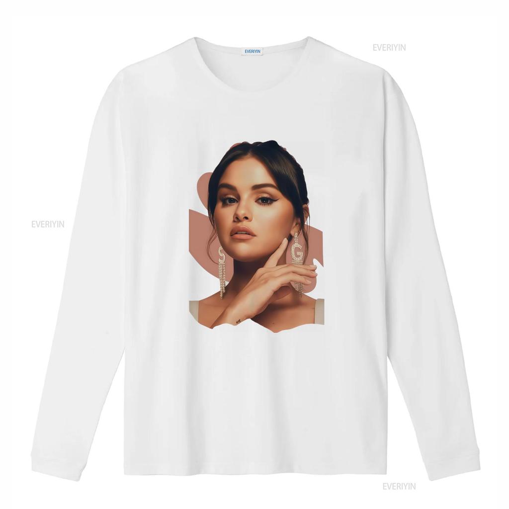 New Selena Gomez Music Inspired T Shirt Black All Sizes Sparkling Design NG2067 Vintage Washed Homme Stretched Streetwear