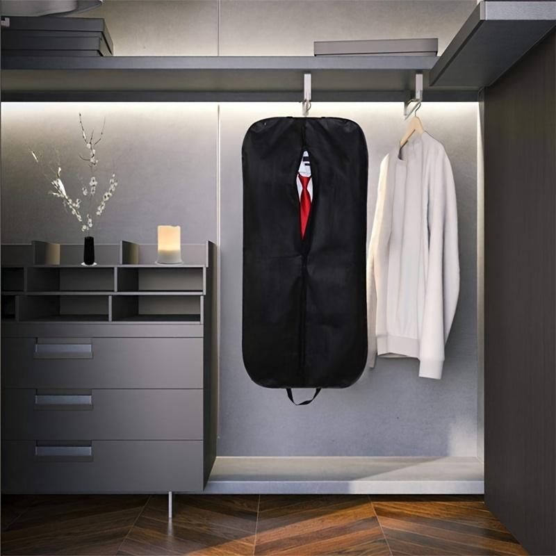 1/4pcs Suit Storage Bags Non-Woven Garment Bag Set with Handle for Closet Organization Dustproof Wedding Dress Protection Cover