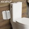 Toilettenpapierhalter - Einfach zu installierende Wandmontage für Badezimmer-Toilettenpapierrollenhalter, platzsparend, Design ohne Bohren