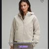 Lulu Sporty Women's Hooded Windproof Cotton Jacket - Casual, Versatile, High-End Outerwear