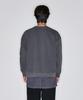 ATTENTIONROW Retro Ma-1 Vintage Pigment Oversized Sweatshirt (Dark Gray)