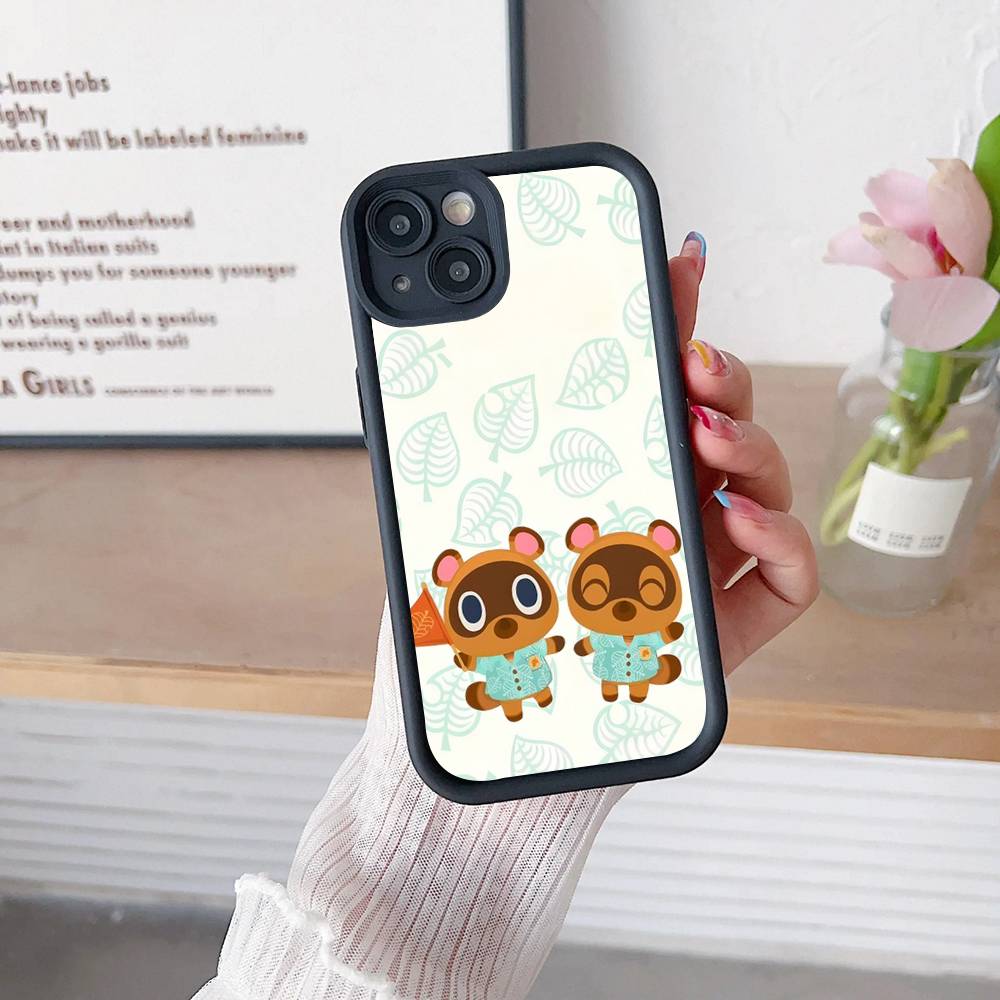 Game A-Animal C-C-Crossing Silicone Soft Phone Case For IPhone 17 16 15 14 Plus 13 12 Mini 11 Black Cover