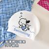Cute Cartoon Silicone Swim Cap For Women Large Waterproof Chlorine Resistant Long Hair Non Slip Comfortable Adult Swimming Hat