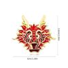Chinese Zodiacs Shape Brooch Dragon Totem Lapel Pins Jewelry for Women Animal Themed Breastpin Stylish Accessory
