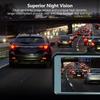Dash Cam 1080P Dual Lens DVR Car Driving Recorder 4 Inch LCD Screen 170° Wide Angle, G-Sensor, WDR, Parking Monitor, Loop Recording, Motion Detection