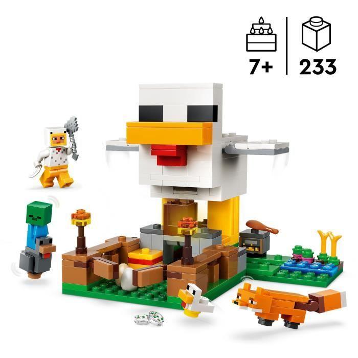 LEGO Minecraft 21585 Hühnerfarm - Bauspielzeug für Mädchen und Jungen ab 7 Jahren
