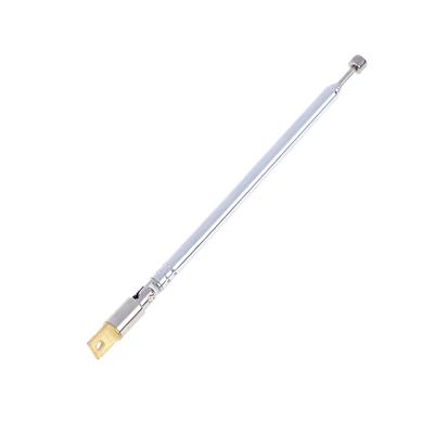 1Pc 37Cm 5 sekcji teleskopowa uniwersalna antena radiowa Am FM ze stali nierdzewnej